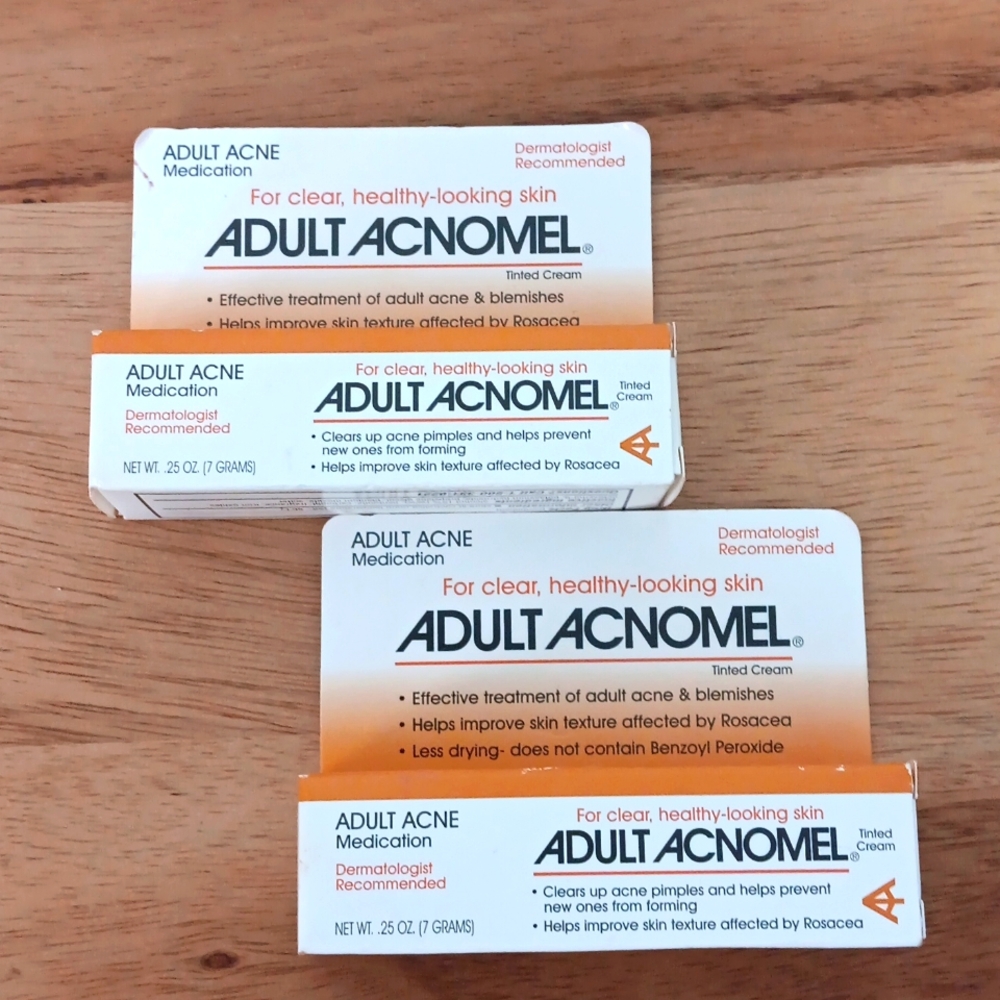 2 - Adult Acnomel Tinted cream New in box exp. 11/19
